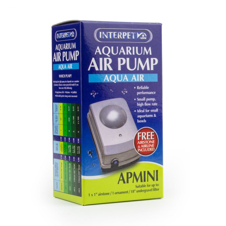 AP4 AQUARIUM AIR PUMP WITH PLUG : Interpet